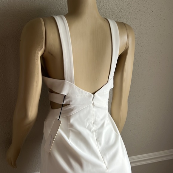 NWT Jay Godfrey Ortiz Cut Out Mini Dress in White sz 6 - Picture 4 of 11
